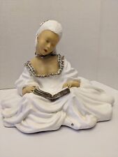 RARE Vintage 1975 Universal Statuary Corp Chicago #810 Girl Singing Statue 11” picture