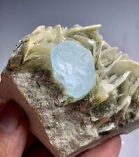 274 gram beautiful terminated aquamarine crystal with mica from Pakistan picture