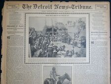 1903 Detroit Newspaper Page - Taos Pueblo San Geronimo Feast Day picture
