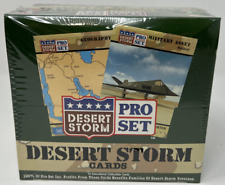 Pro Set 1991 - Desert Storm Military Trading Cards - New Unopened Sealed Vintage picture