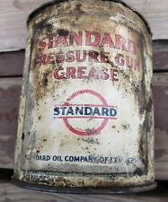 Antique Vintage Standard Pressure Gun Grease Gas Oil Can Advertising Sign Socony picture
