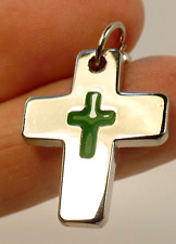 Divine World Missionaries Silver Tone Cross Charm picture