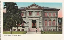 Public Library Melrose MA HTL Hold to Light postcard 3.10 picture