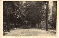 c1910s Berlin CT Main Street View Post Office Trolley Connecticut Postcard 44b picture