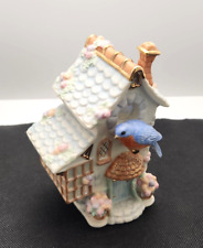 Lenox Bluebird Cottage Music Box Oh What a Beautiful Morning picture