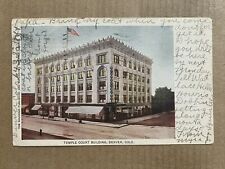 Postcard Denver CO Colorado Temple Court Building Vintage 1907 UDB picture
