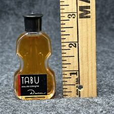 TABU eau de cologne Dana Vintage Perfume Bottle Cello Violin Sample Size Vanity picture