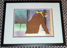 SUPERFRIENDS PRODUCTION ANIMATION CEL OF JAYNA AND GLEEK WONDER TWINS FRAMED picture