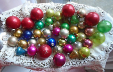 Lot of 42 Small Glass Christmas Ornaments Great for Crafts Vintage Various Sizes picture