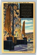 Boulder Dam NV-Nevada, Figures Of The Republic Vintage Souvenir Postcard picture