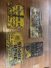 vintage us forest service signs , 4 Signs Total All Tin picture