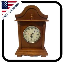 Vintage Solid Wood Hand Made Mantel Clock With Wellgain Quarts Movement picture
