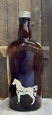 Vintage White Horse Distilleries glass whiskey bottle with original cap. picture