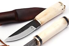 Handmade Fixed Blade Puukko Knife Outdoor Bushcraft camping Knife With Sheath picture