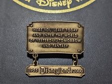Disneyland Entrance Plaque 1955 - 2000 45 Years of Magic Sign Pin Here you leave picture