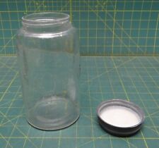Mason's Half Gallon Clear Glass Jar w/ Zinc Plated Steel Ball Lid, 2.2