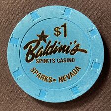 Baldini's Sports Sparks Nevada $1 casino chip gaming token poker chip M1 picture