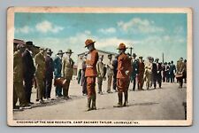 Postcard Military New Recruits Camp Zachary Taylor Louisville KY VTG c1917 H16 picture