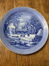 The Farmer’s Home Winter 8 1/4” Currier & Ives Decorative Plate picture