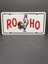 ROHO Chicken Booster License Plate Hot Rod Mopar Rat Mouse Ford Chevy STEEL picture