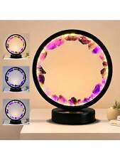 1pc Natural Crystal Healing Lamps Purple Fluorite Lamp Rose Quartz Bedside Lamps picture