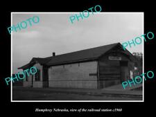 OLD 6 X 4 HISTORIC PHOTO OF HUMPHREY NEBRASKA THE RAILROAD STATION c1960 picture