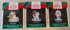 Vtg 1990 Hallmark Miniature Ornament Lot of 3 Little Frosty Friends Collection picture