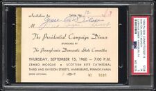 RARE 1960 Senator John F. Kennedy Campaign Dinner Ticket Harrisburg PA JFK PSA 5 picture