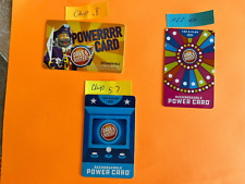 Dave and Busters Rechargeable Power Cards,  3 Collector's Cards, 6.5 Chips picture