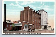 Fred Harvey Postcard Kansas Dodge City Milling & Elevator Plant picture