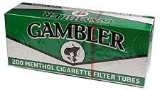 Gambler Green Menthol King Size Cigarette Tubes 200ct Box (Full Case, 50 Pack... picture
