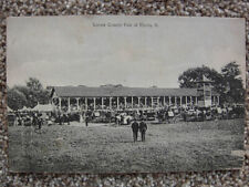 ELYRIA OH-LORAIN COUNTY FAIR-GRANDSTAND-CROWD-WAGONS-OHIO-FAIRGROUNDS picture