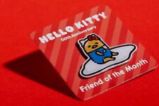 🥚Hello Kitty 50th Anniversary Gudetama Sanrio Friend Of The Month Pin May 2024 picture