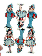 vtg German Diecut Embossed Valentines Day girls boys hearts (6) germany picture