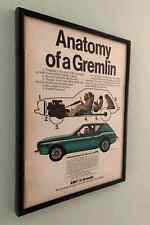 AMC Gremlin ads - 1973 - FRAMED - original magazine pages - . picture