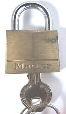 Vintage Brass Master Padlock #140 With Key picture