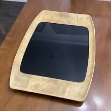Mid century Aldo Tura rare, made in Italy, beige goat skin serving tray picture