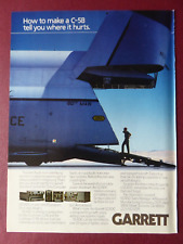 9/1984 PUB GARRETT SCADC LOCKHEED C-5B 60th MAW AIR MOBILITY WING ORIGINAL AD picture