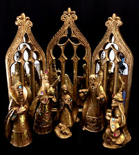 VINTAGE JEWELED GOTHIC / NEO-REGENCY 7pc NATIVITY by JC PENNY - ORG BOX & FOAM picture