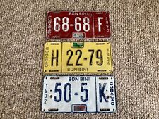 1990,92, 94 Curacao license plates picture