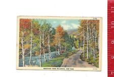 vintage Linen Greetings from Millbrook New York 1948 with 1c stamp on back  picture