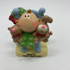 1982 Delbies Babies First Christmas Figurine Christmas 4 Inches Tag Enesco picture