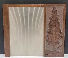 Vintage Solid Walnut Note Desk Surface Laser Craft Engraved With Tree 7