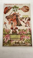 Tuck’s Post Card Postcard No 3394 Mechanical Doll Series Bonnie Hieland  Laddie picture