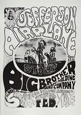 Jefferson Airplane Big Brother Fillmore Mini Concert Poster 4x6 Re-Print #0000* picture