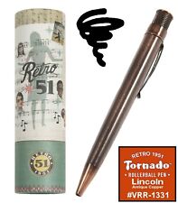 Retro 51 #VRR-1331 / Lincoln Copper, Lucky Penny Rollerball Tornado Pen  picture