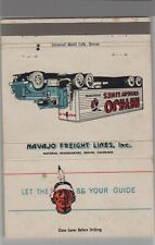 Matchbook Cover - Royal Flash Navajo Freight Lines Denver, CO picture