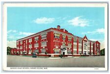c1940s Senior High School Exterior Grand Island Nebraska NE Unposted Postcard picture