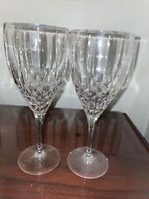 Two Royal Doulton Crystal DESTINY  Wine Glass Goblet ( Discontinued 1991/94) picture