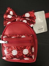 Disney Parks Loungefly Minnie Mouse Bow Backpack Styled Wristlet - NWT picture